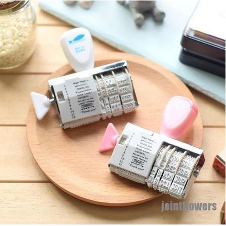 Portable Roller Stamp - Words Date Seal - Stamp Roll Kata dan Tanggal