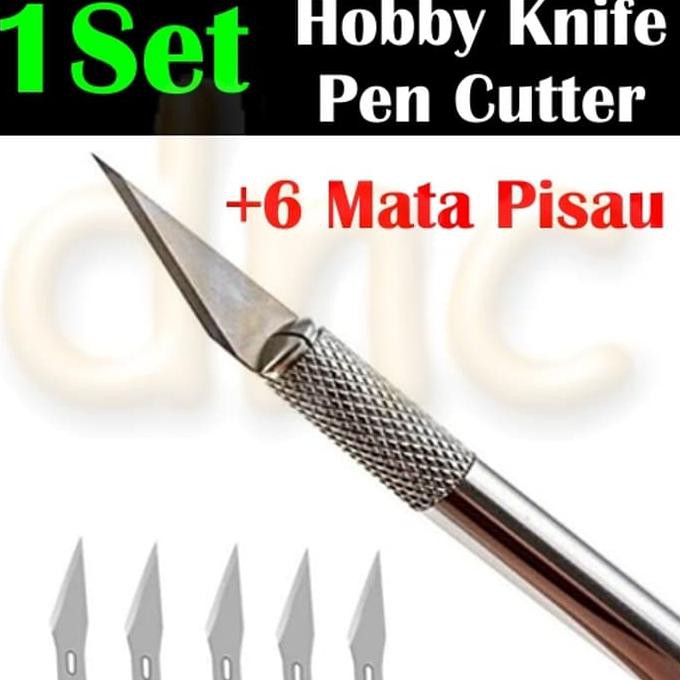 

Art Hobby Knife Stencil Craft Pen Cutter Scalpel Pisau IC Kertas *HS02 BERMUTU