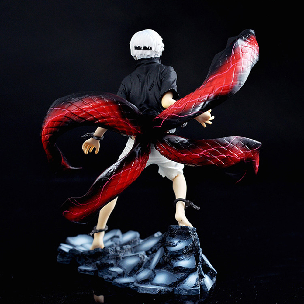 Lanfy Mainan Action Figure Tokyo Ghoul Anime Awakened Ken Kaneki Ken Kaneki Bahan Pvc Skala 1 / 8 2 Kepala