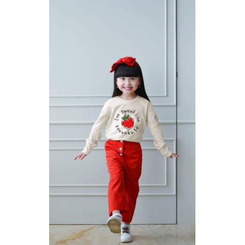 Setelan Kulot Girly Jovanka Size : 2-9th