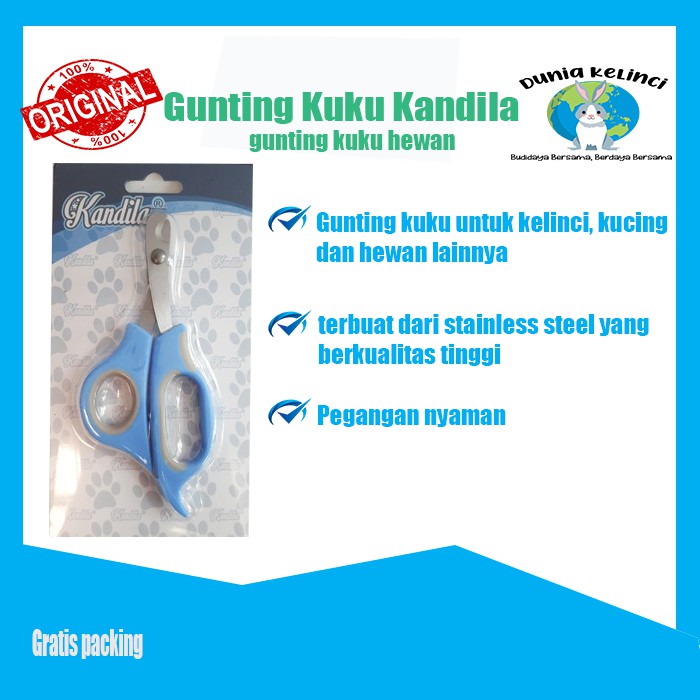 GUNTING KUKU HEWAN KANDILA KELINCI KUCING ANJING MARMUT MUSANG NAIL CUTTER NAIL CLIPPER