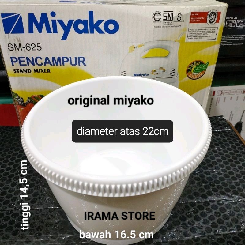 Baskom Mixer Miyako Original / Mangkok Mixer / Bowl Mixer / Tempat Mixer 625