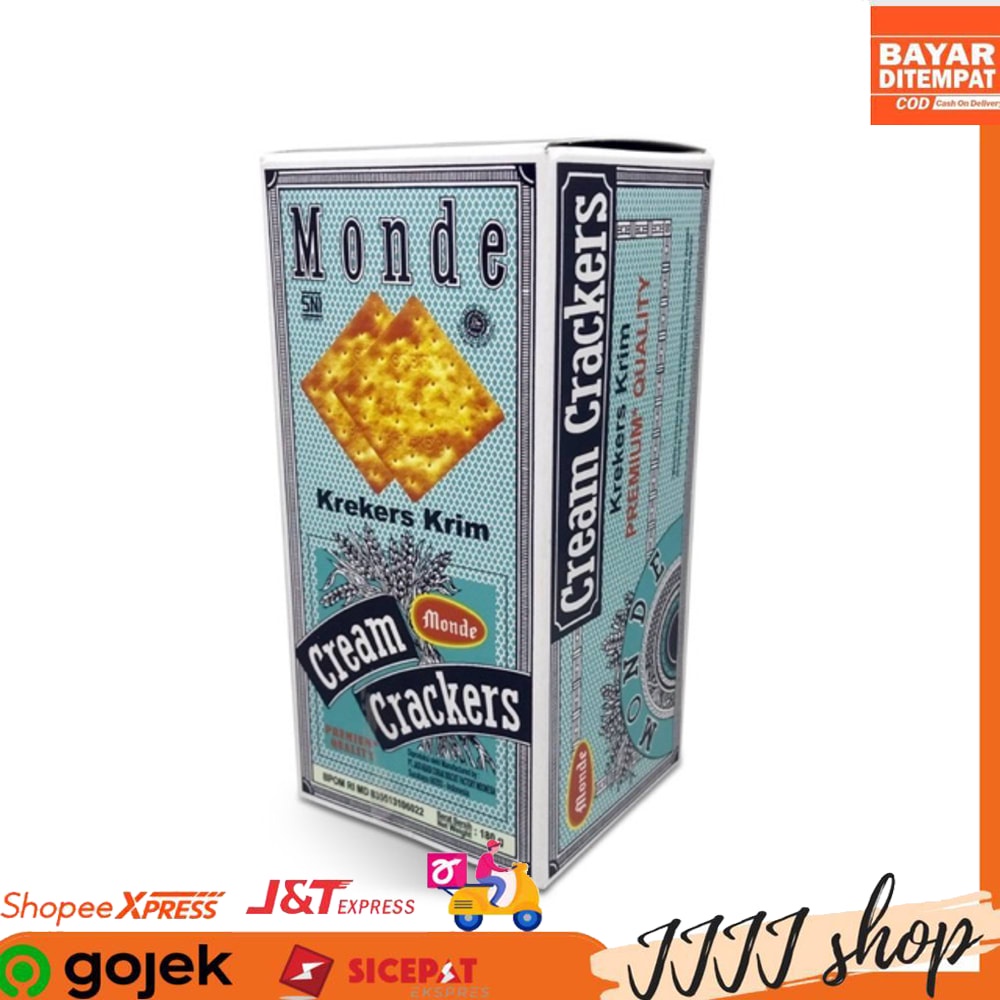 

Monde Cream Cracker Biskuit 180gr kemasan dus