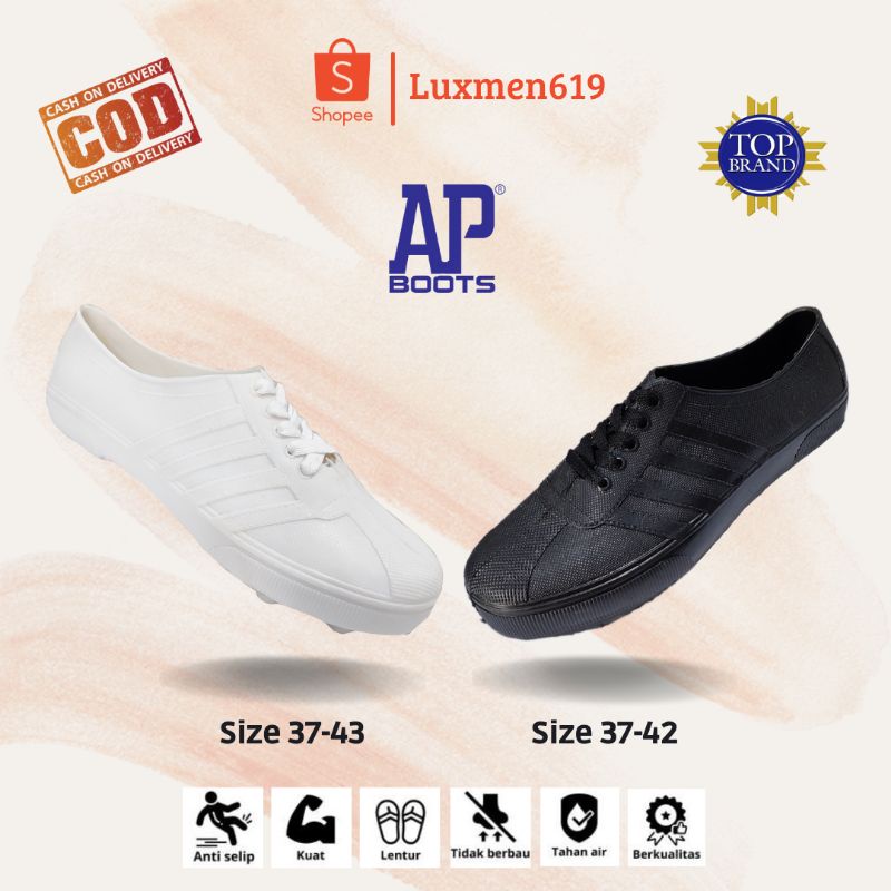 Sepatu Karet AP Putih & Hitam Sepatu AP 963 AP 967 Sepatu Kebun