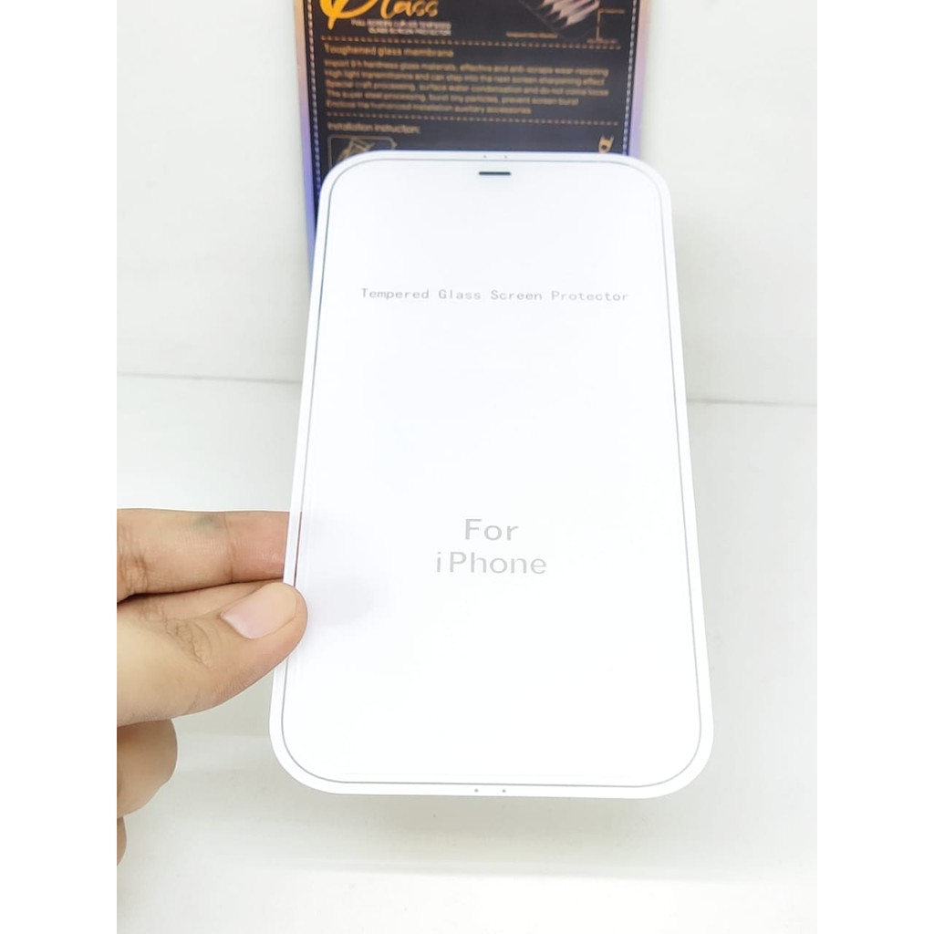 Curved FULL CLEAR 9H iPhone 12 12 Pro 6.1 inch Tempered Glass Premium Super Glass Clear Full Screen