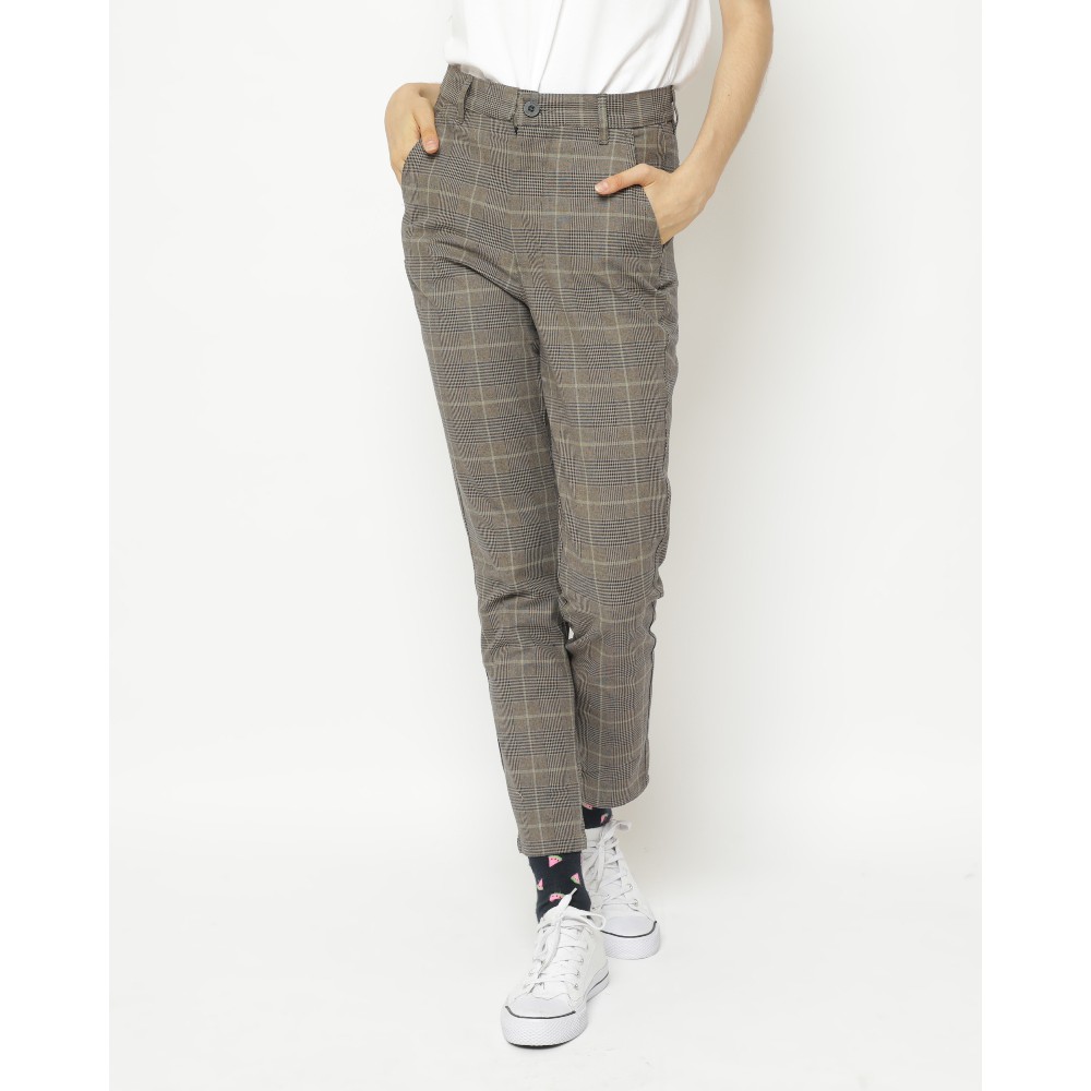 

Erigo Checked Pants Cocci Cream