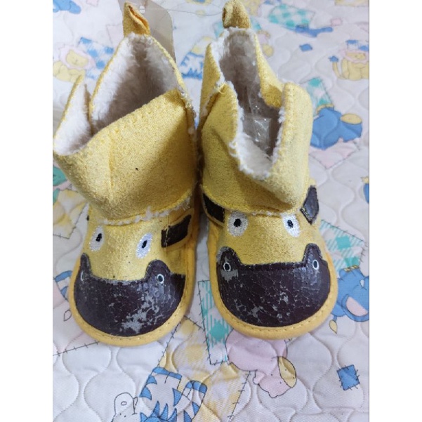 SEPATU BARU BOAT KUNING BAYI UNISEX UGG AUSTRALIA SZ. 3-6 M