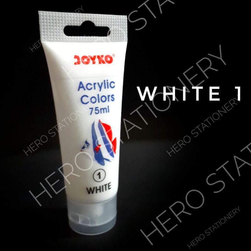 

Cat acrylic akrilik joyko titi tube 75 ml warna putih white 1