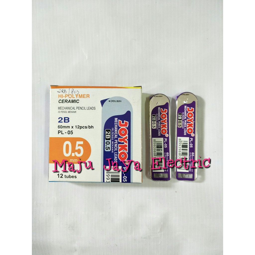 

Jual Refill / Isi Pensil Mekanik Joyko Mechanical Pencil Leads 0.5 2B PL-05 LS1