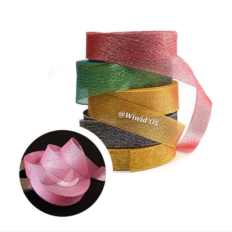 

(1 roll) PITA GLITTER METALIK 2,5 cm