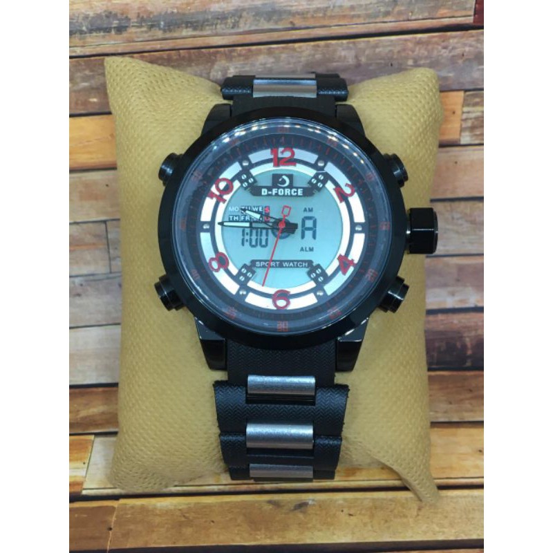 jam tangan pria D Force Rantai Double Time DFDTRM006
