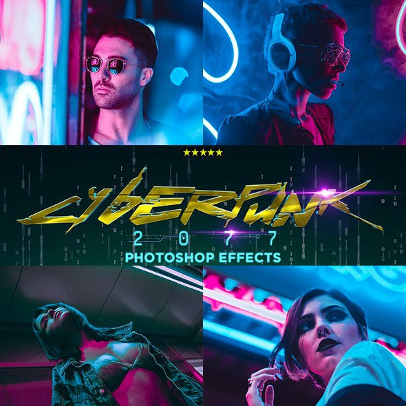 CyberPunk PRO Photoshop Actions