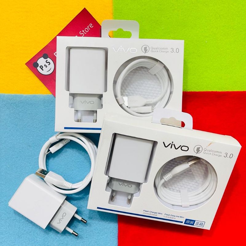 Charger Vivo Micro &amp; Type-C 100% Original Support Fast Charging , Qualcomm 3.0 [Premium]