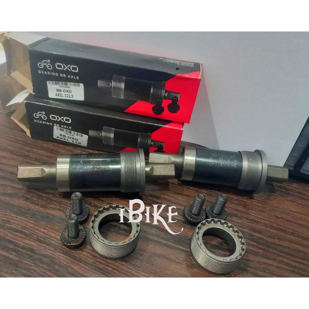 Bottom Bracket BB OXO Axle Kotak 118 dan 122.5MM