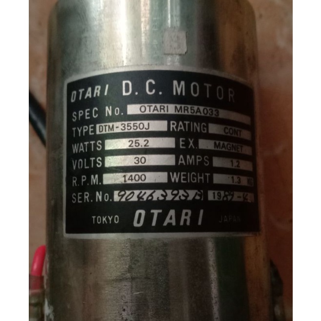 OTAR I DC MOTOR BRAKE 30V 25.2W 1400Rpm