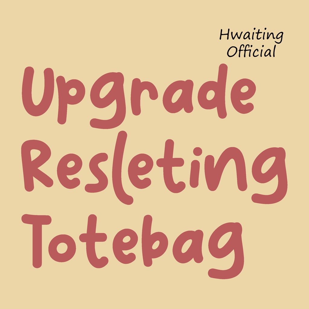 Upgrade Resleting Totebag