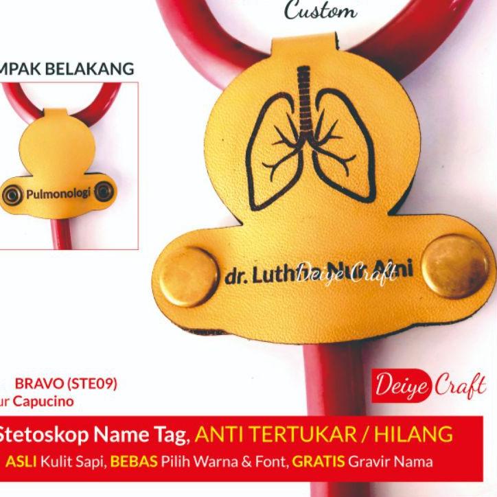 

Hot Sell.. CUSTOM STETOTAG Name Tag Stetoskop Dokter Model BRAVO