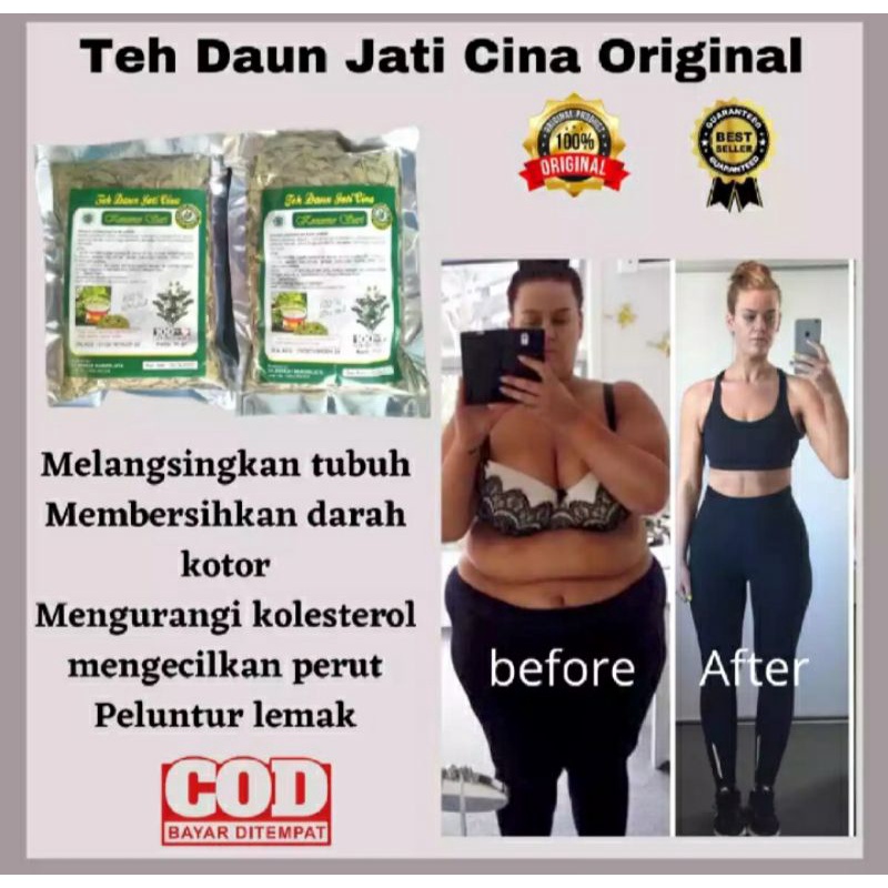 teh daun jati china