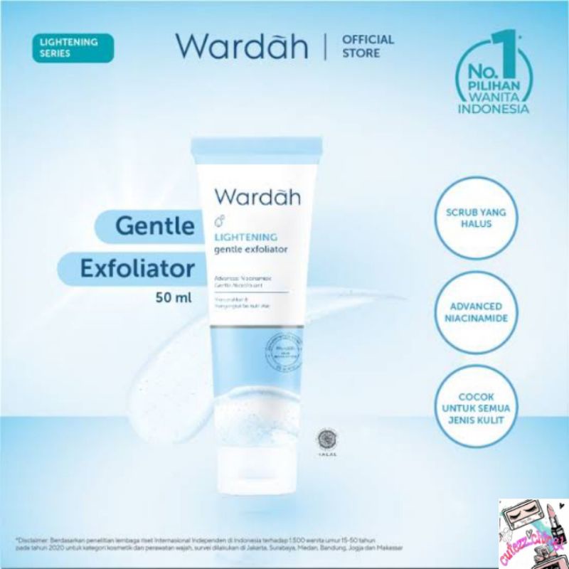 ☃Cutezz_Ching1☃Wardah Lightening Gentle Exfoliator 50ml