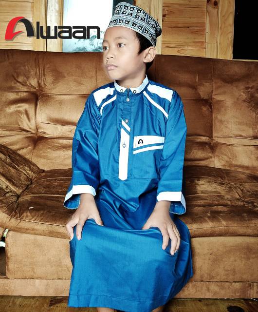 Jubah anak ALWAAN premium katun import