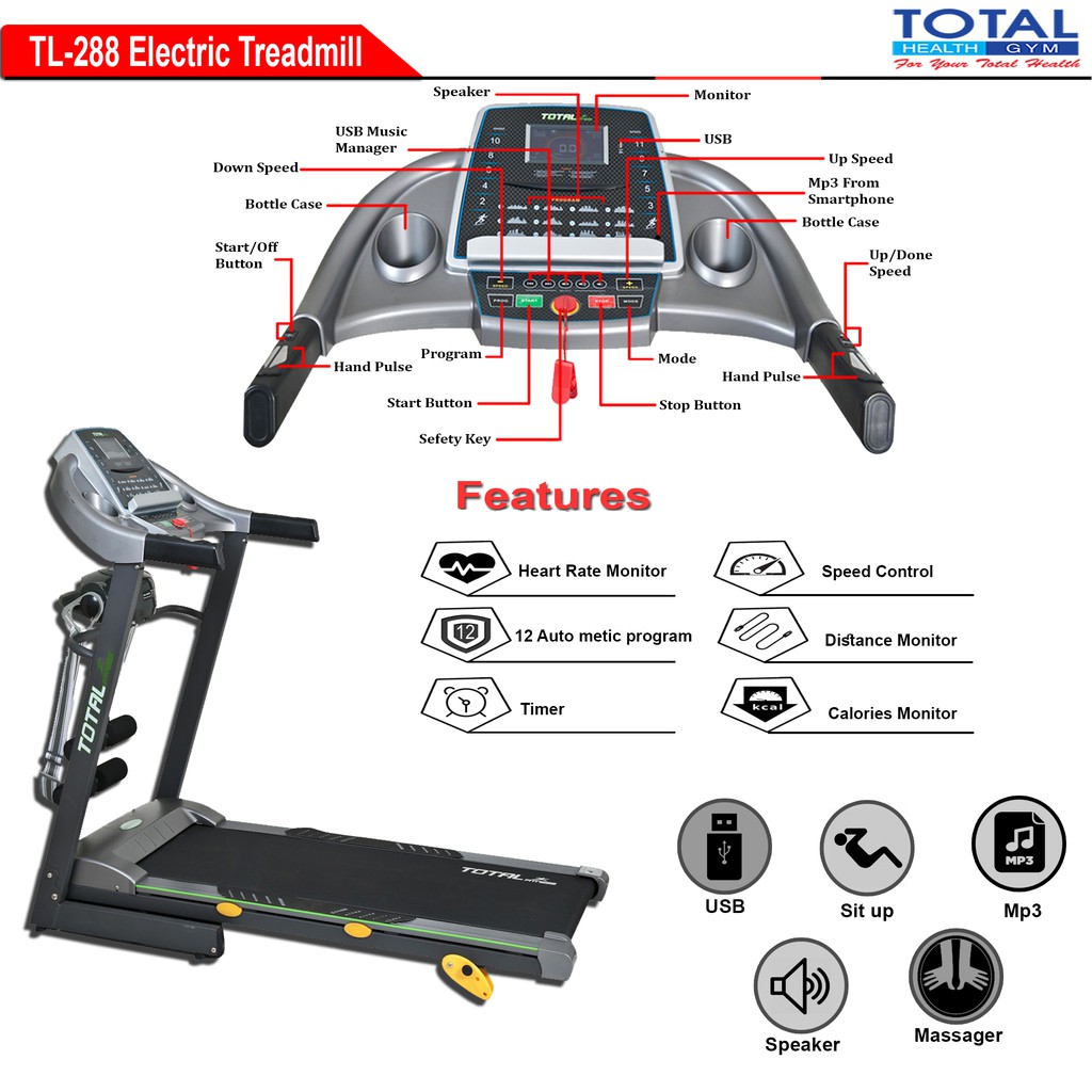 Treadmill Elektrik TL 288