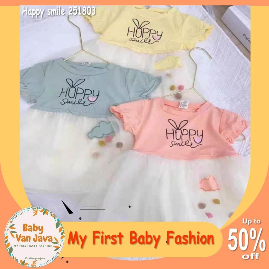 Baju Anak Perempuan Kaos Baju Setelan Dress Bayi Colourfull (1 Tahun - 3 Tahun)