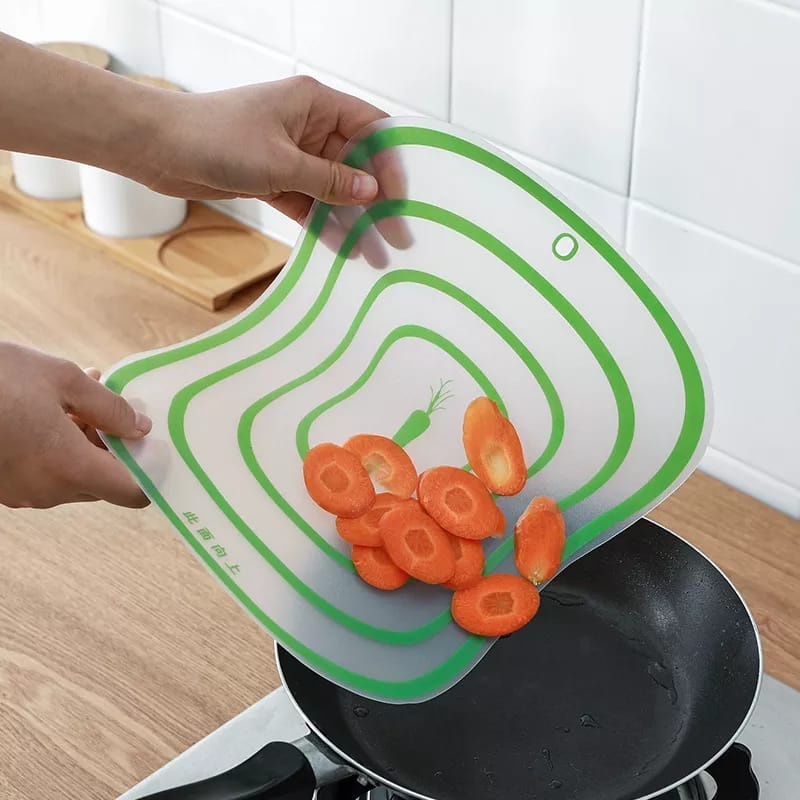 Tatakan Alas Pemotong Serbaguna / Talenan Transparan Flexible Plastik / Cutting Board / Alat Potong Dapur Potong Sayur