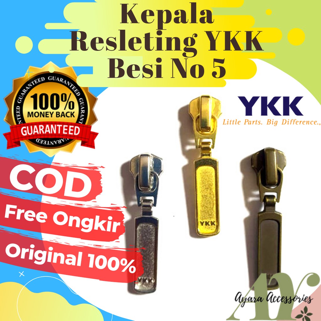 KEPALA RESLETING ZIPPER JAKET TAS YKK BESI VARIASI NO 5 TERBAIK