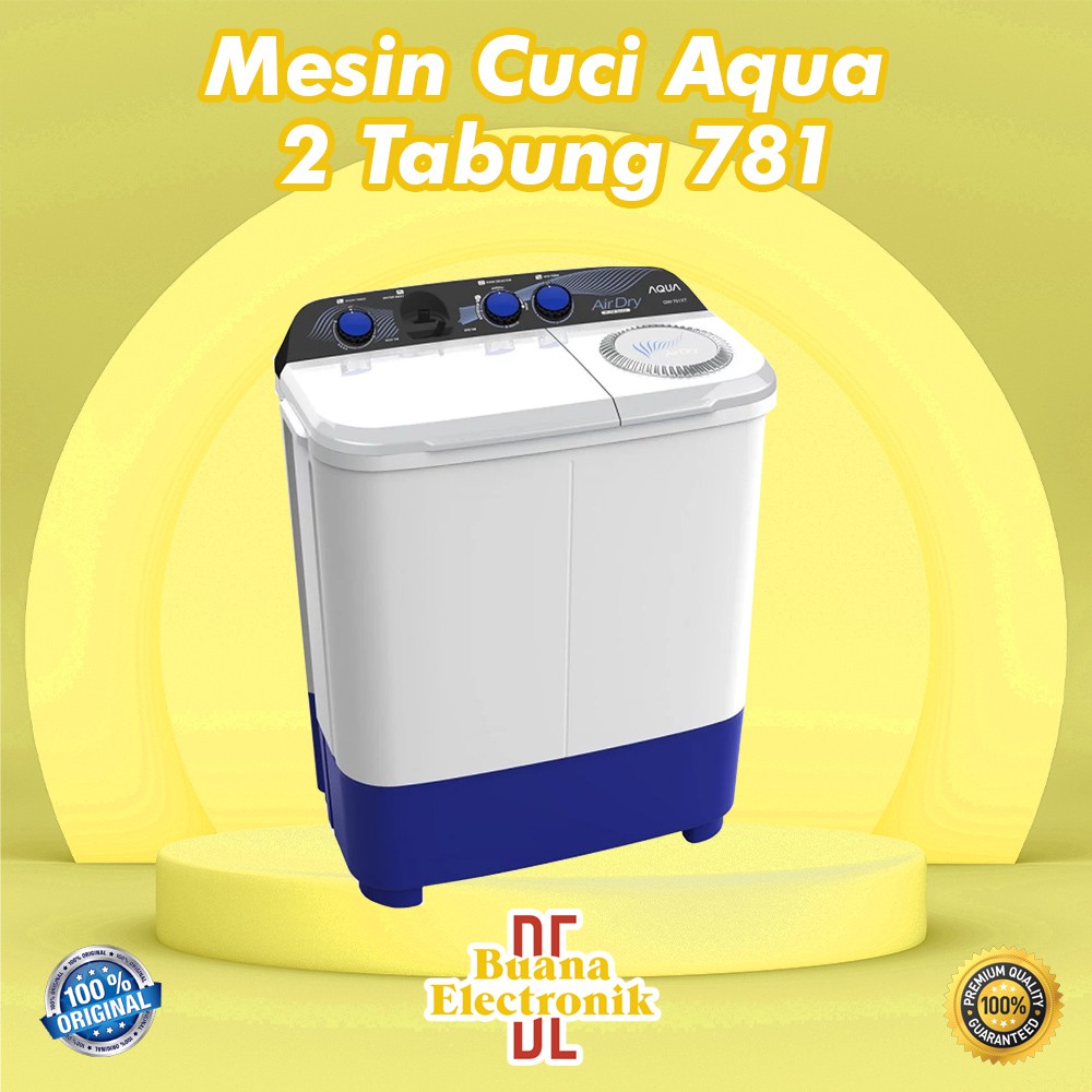 MESIN CUCI 2TABUNG AQUA JAPAN 781XT ORIGINAL TERMURAH