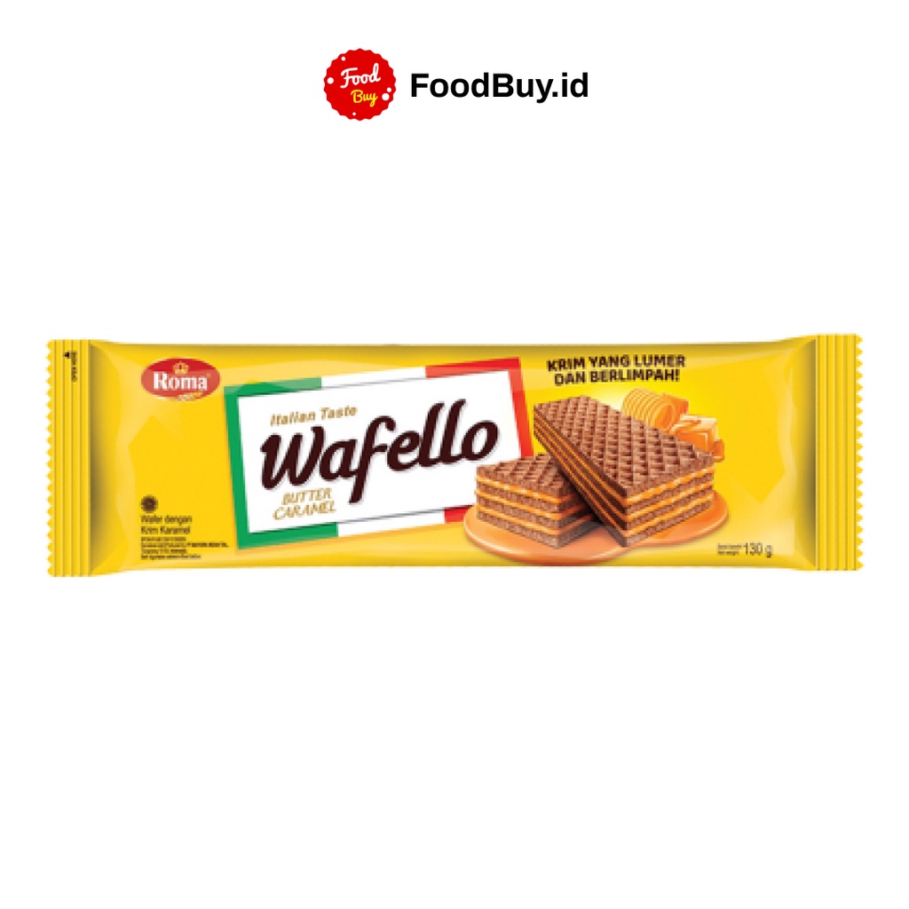 Roma Wafello Italian Wafer Butter Caramel 130 gr