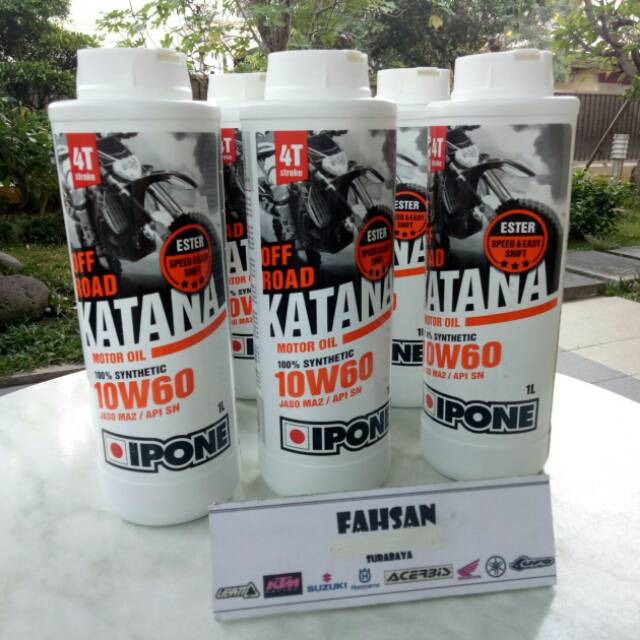 OLI RACING IPONE KATANA 10W60 SYNTHETIC ESTER 4T OFFROAD SPORT OIL for enduro sport trail mx ktm crf