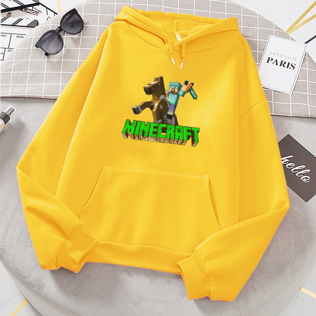 Sweater hoodie anak perempuan HORSE OF MINECRAFT baju anak cewek cowok