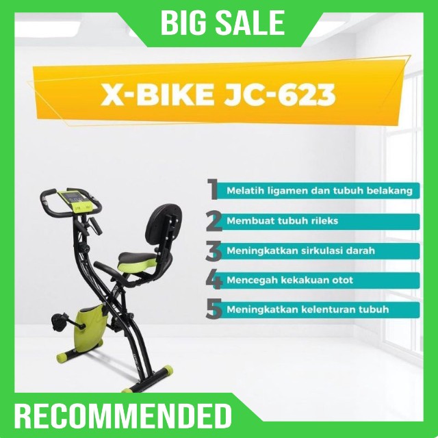 Jaco X-Bike LS 623 Alat Fitness Sepeda Olahraga Sepeda Statis