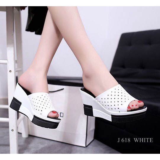 SANDAL WEDGES OPEN TOES SHOES BELICIA IMPORT 618