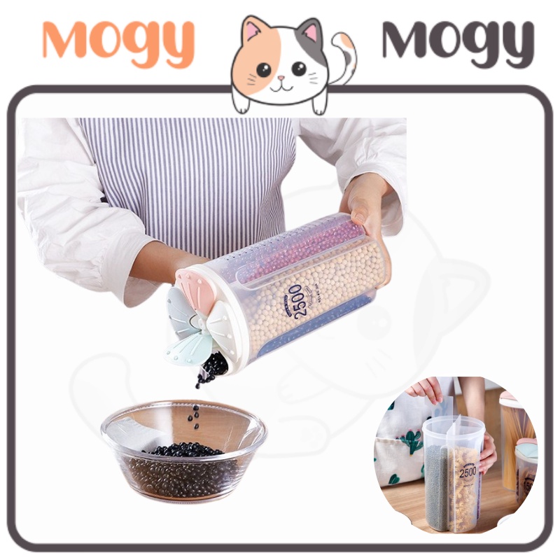 MOGYMOGY HL0225 Tempat Penyimpanan Makanan Kering 2500ML 4slot