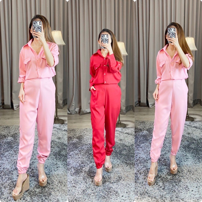 jumpsuit panjang wanita/ jumpsuit joger