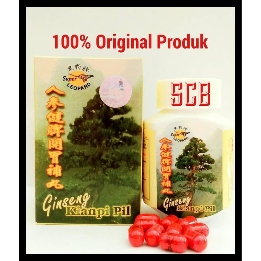 .BISA BAYAR DITEMPAT Ginseng Kianpi Pil Super Leopard isi 60 - Obat Nafsu Makan Herbal BERMUTU