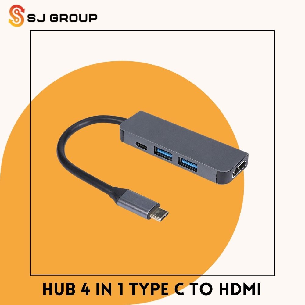 High Speed USB C HUB 4 in 1 Adapter Type C Dock Station to USB 3.0 Adaptor PD Fast Charge HDMI