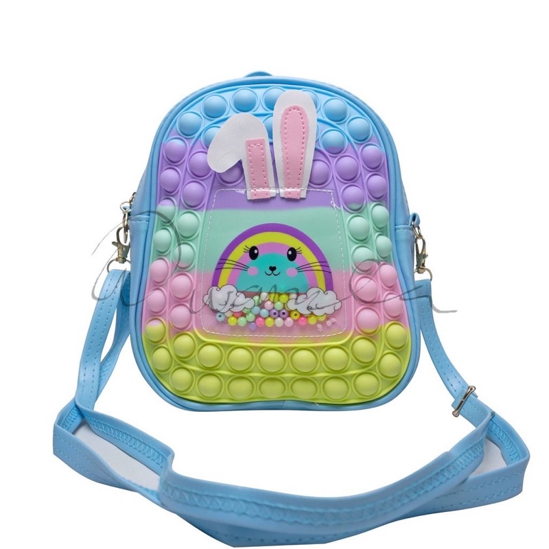 Tas slempang pop it rabbit tas anak tas sekolah