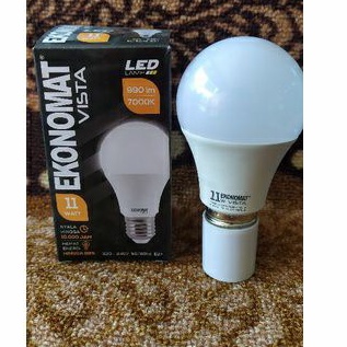 Lampu Ekonomat VISTa 11 Watt 11W Bohlam Dop LED 7000k Putih