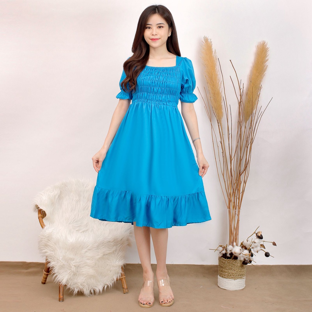 Dress 1089 Rayon Polos Fashion Wanita