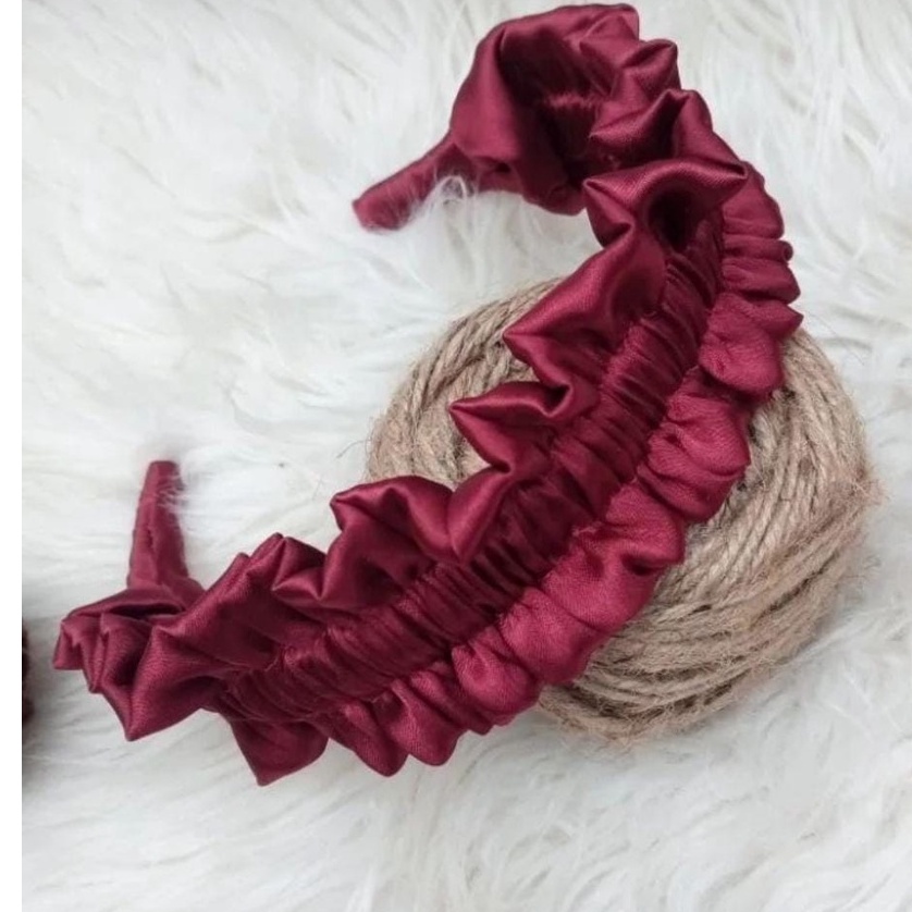 *galerybeautysemarang* BANDO RUFFLES NAGITA SLAVINA / BANDANA KERUT SCRUNCHIE KOREA HEADBAND