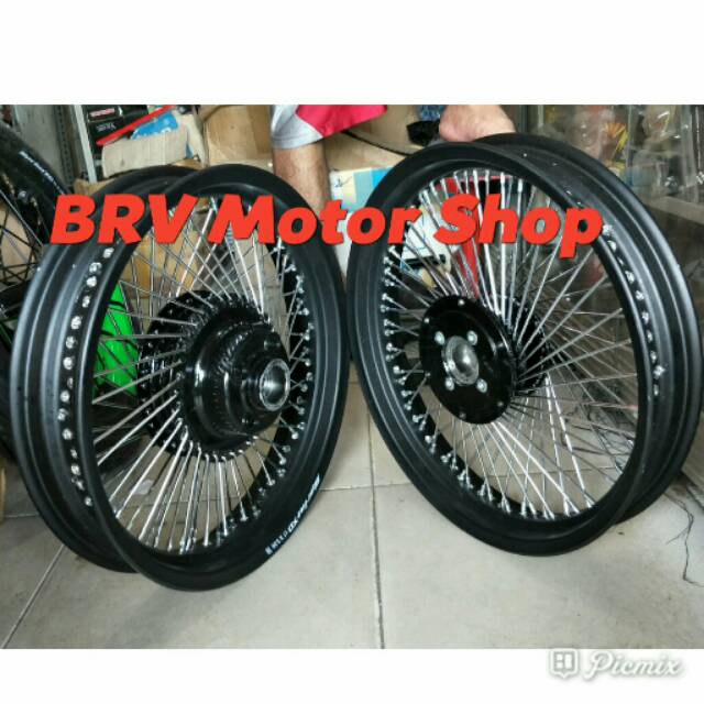 Velg Jari Jari Seribu Tiger Revo Mega Pro - Velg Mega Pro Tiger Revo Paketan Siap Pasang Ring 17