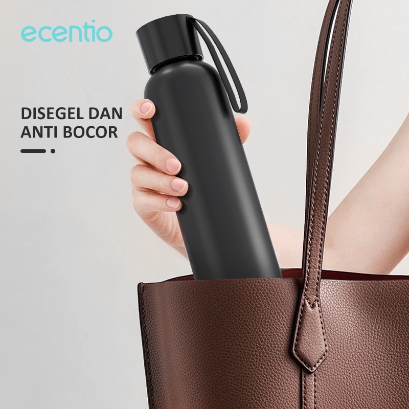 ecentio botol minum tumbler minum botol air aluminum portabel bottle anti tumpah bpa free sepeda