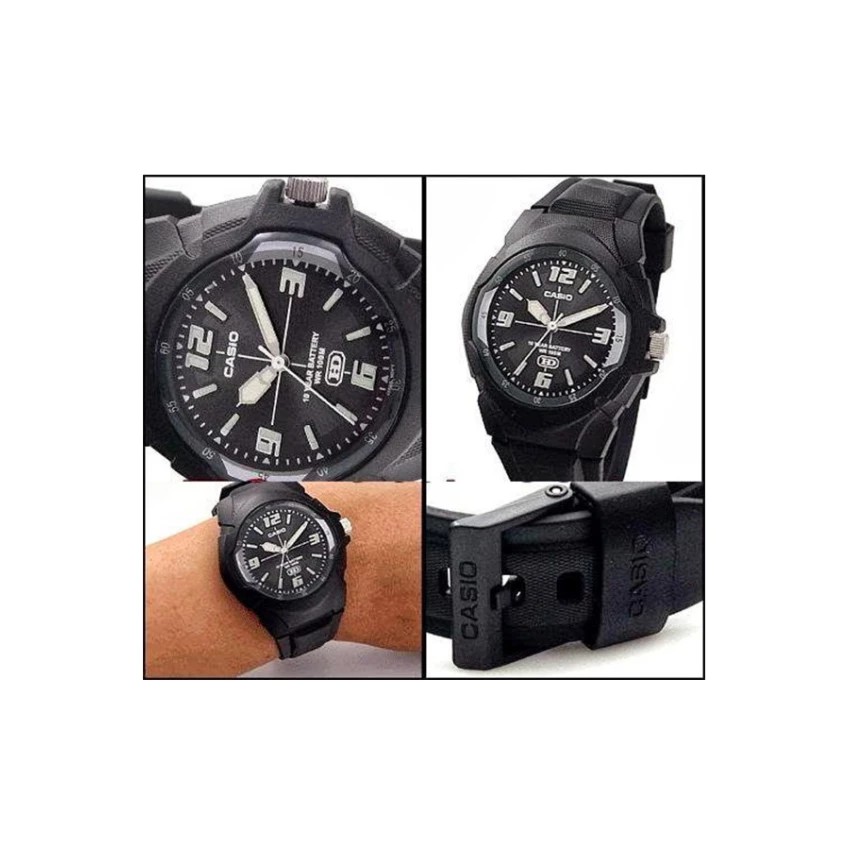 Casio Original (semua variasi) MW-600F / MW600F Jam Tangan Pria Analog Karet