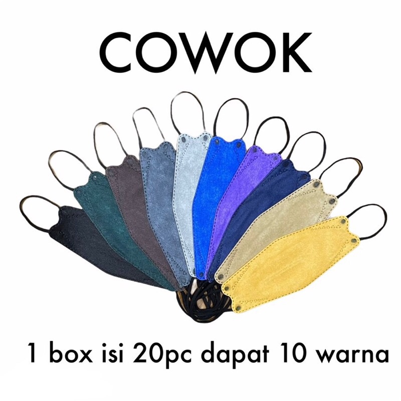 MASKER F94 isi  20pcs Warna warni MIX