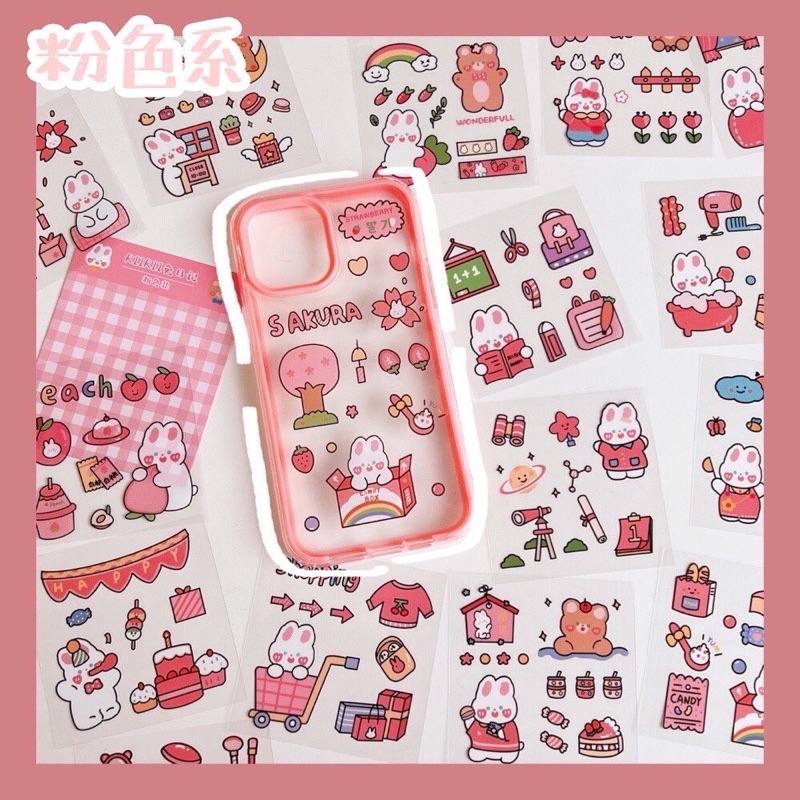 READY STOK 20 LEMBAR STIKER LUCU ANTI AIR DEKORASI BOTOL AIR MINUM AESTHETIC DECO JURNAL BUJO PLANNER BUKU CATATAN SCRAPBOOK DIARY CASING HP LAPTOP DECO FANCY KAWAII GAYA KOREA ANAK PEREMPUAN CEWEK KARTUN KARAKTER HEWAN KELINCI BERUANG UNIK VIRAL TIKTOK