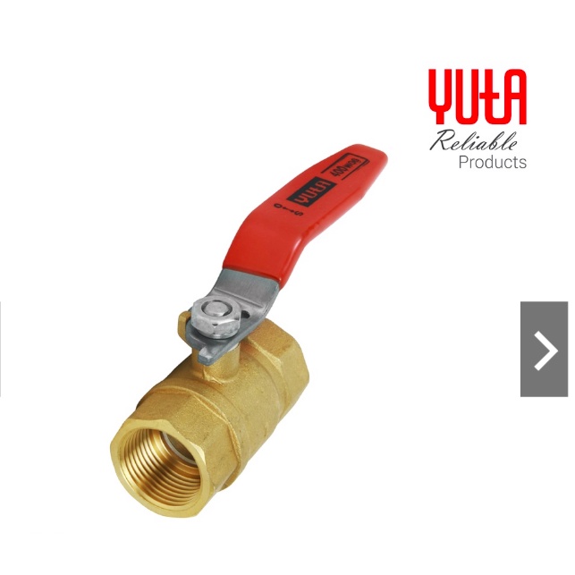 YUTA Ball Valve 1'' / Stop Kran Yuta 1 inch / BALL VALVE KUNINGAN YUTA 1" / BALL VALVE YUTA 1"