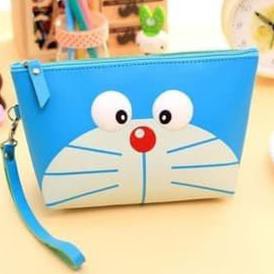 Sale DOMPET KOREA MAKE UP KOSMETIK TAS MINI ORGANIZER ADA TALI PEGANGAN   DORAEMON BIRU