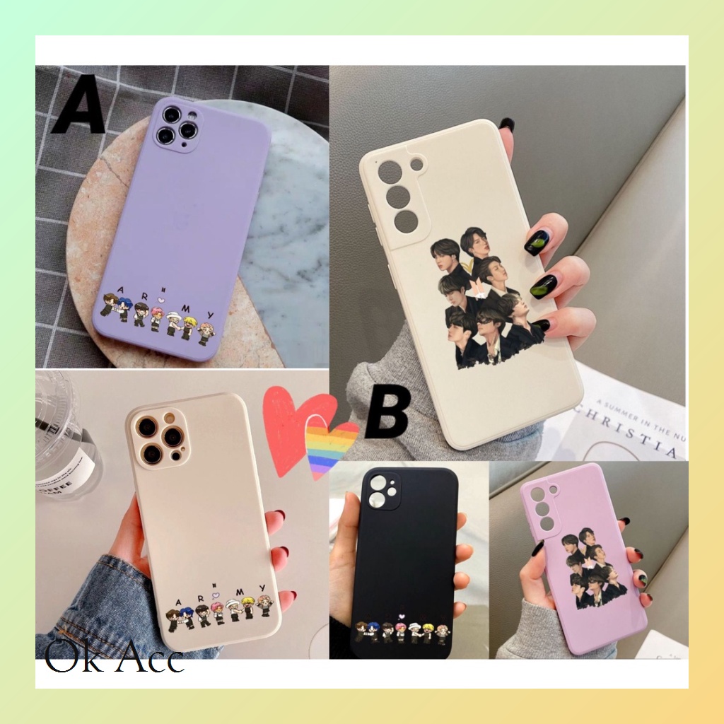 Casing BTS Model Kekinian BB08 for Oppo Realme 2 Pro U1 U2 5 5s 5i 8i 9 10 C1 C10 C11 C12 C15 C2 C20 C20a C21 C21y C25 C25y C3 C30 C31 C33 C35 C55 Narzo 20 30A 50 50a 50i
